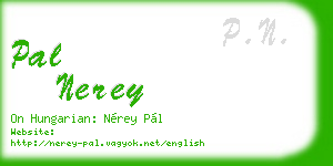 pal nerey business card