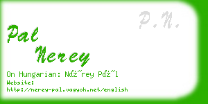 pal nerey business card